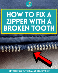 How to Fix a Zipper with a Broken Tooth