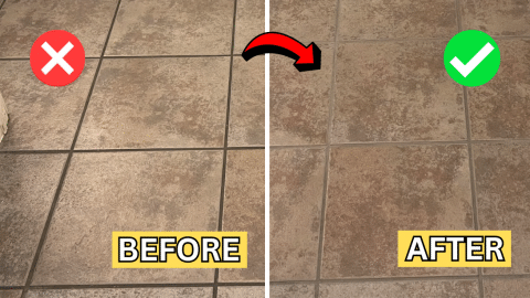 Easy 20-Minute Tile Grout Cleaning Hack | DIY Joy Projects and Crafts Ideas