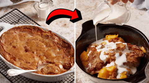 How to Make Peach Cobbler Pudding | DIY Joy Projects and Crafts Ideas