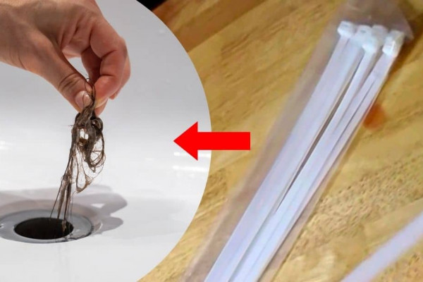 Make A Drain Cleaning Tool Snake Stick With Zip