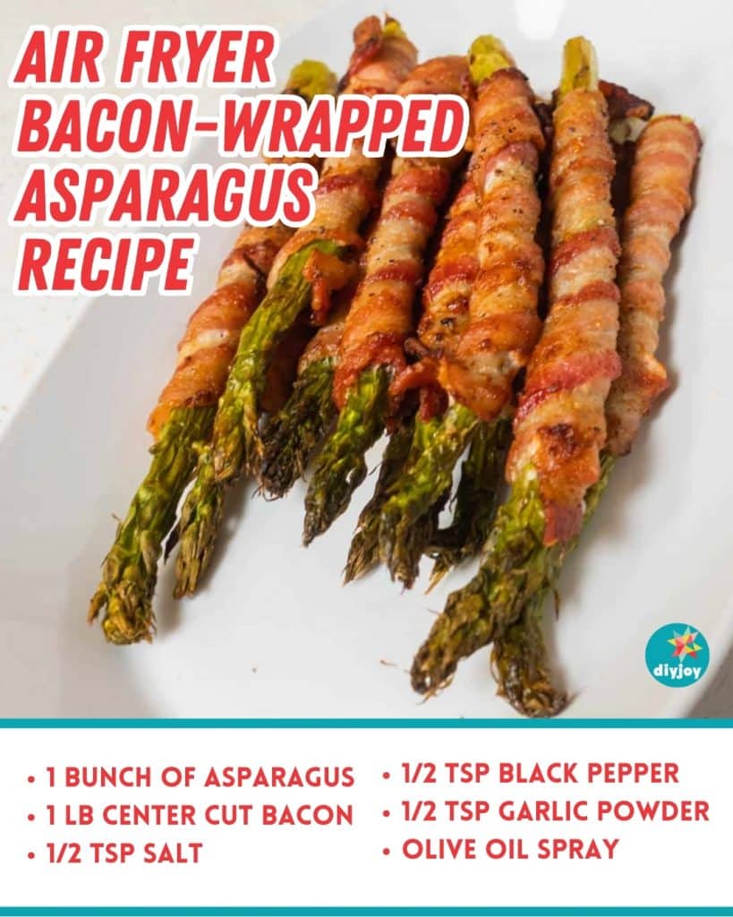 Air Fryer Bacon-Wrapped Asparagus Recipe