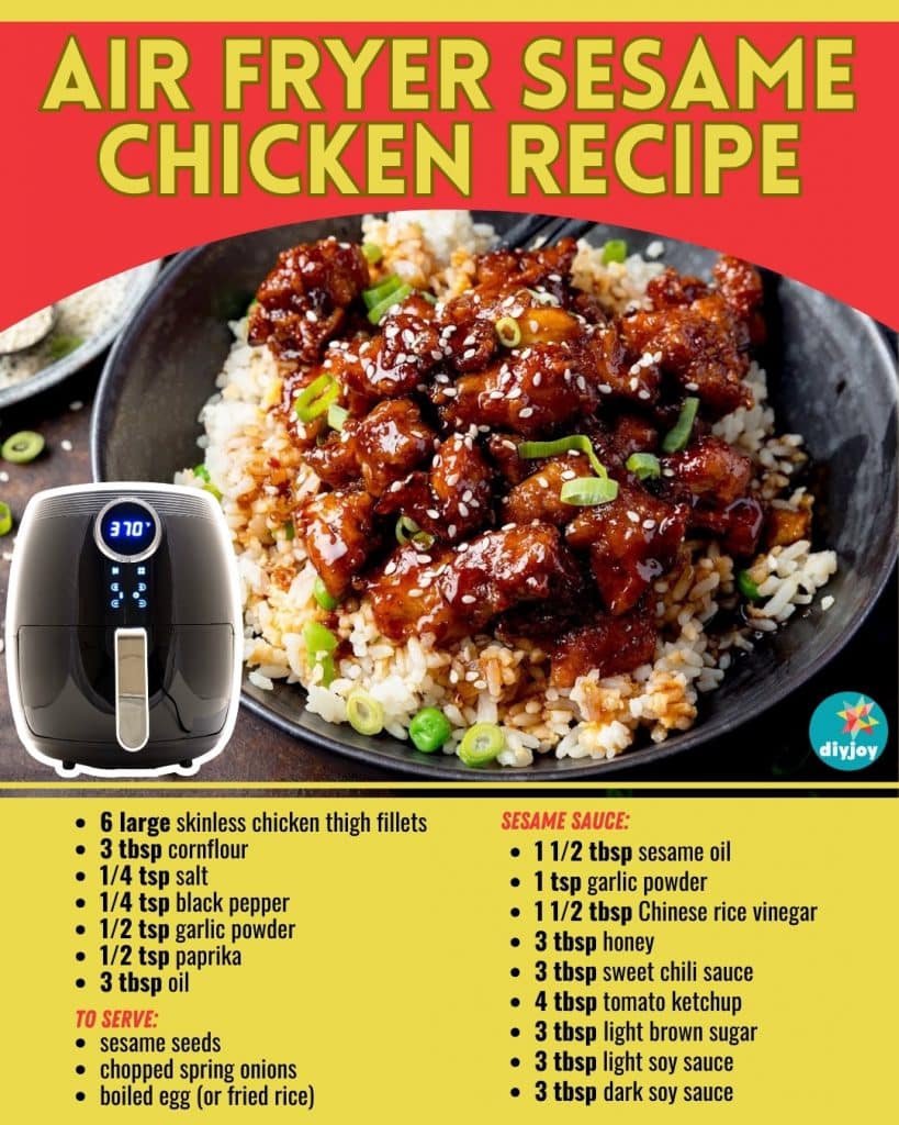 Air Fryer Sesame Chicken Recipe