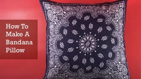 How to Make Bandana Pillows – Sewing Tutorial (With No-Sew Option) | DIY Joy Projects and Crafts Ideas