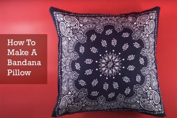 DIY Bandana Pillow Tutorial | How to Make Bandana Pillows