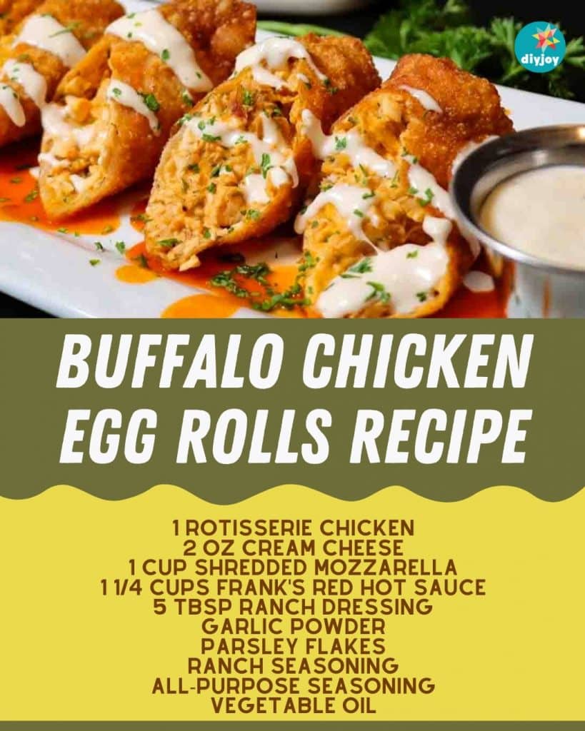 Buffalo Chicken Egg Rolls Recipe