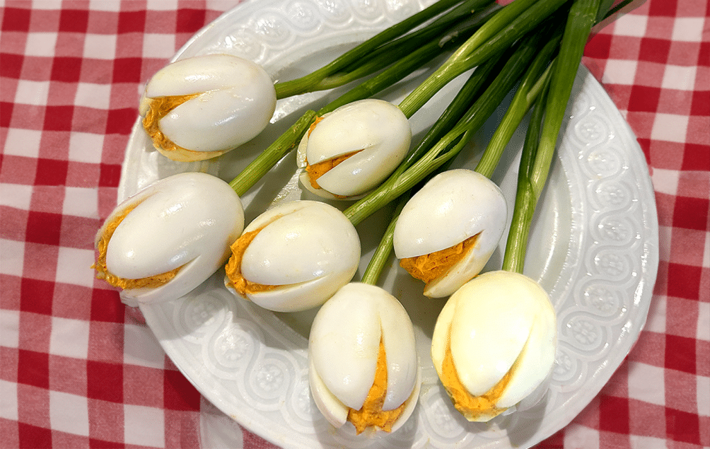 Mother's Day Bouquet From Deviled Eggs - Mother's Day