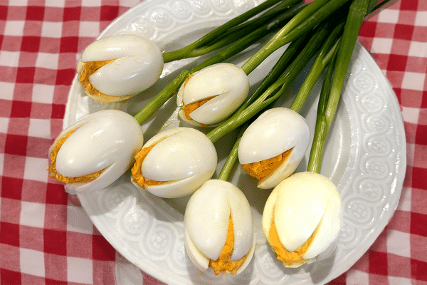 Mother's Day Bouquet From Deviled Eggs - Mother's Day