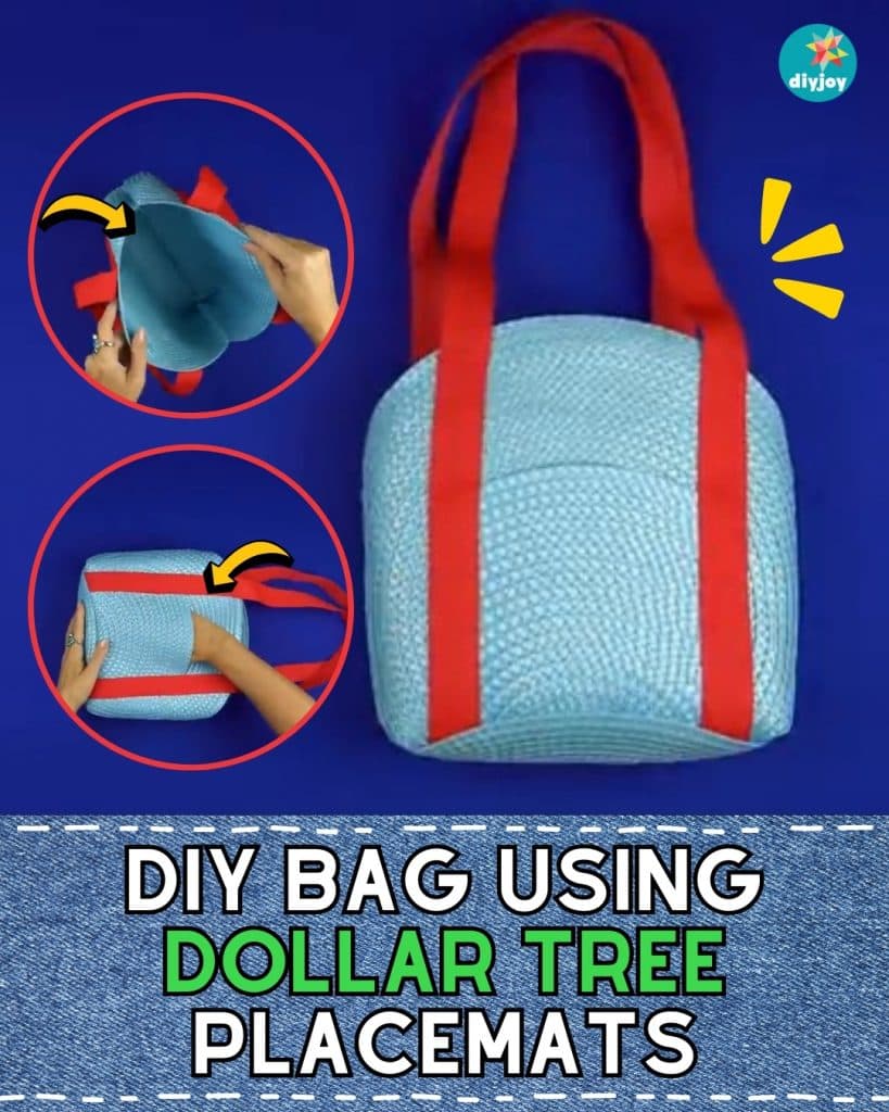 DIY Bag Using Dollar Tree Round Placemats