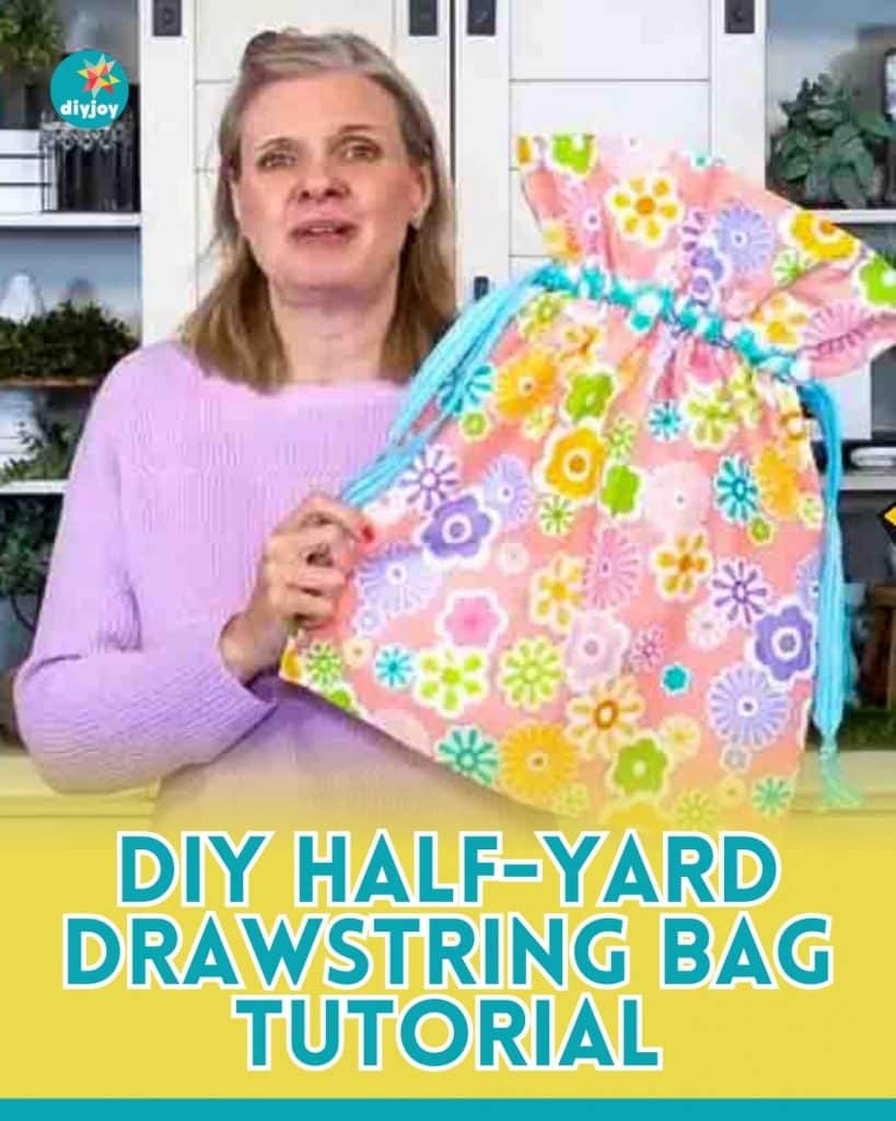 Half-Yard Drawstring Bag Tutorial