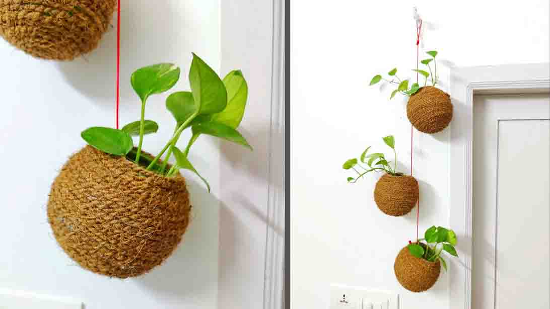 DIY Indoor Ball Planter Tutorial - DIY Joy