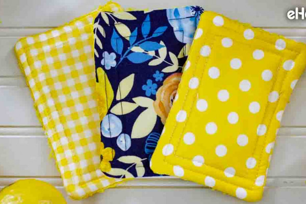 DIY Reusable Kitchen Sponges Tutorial