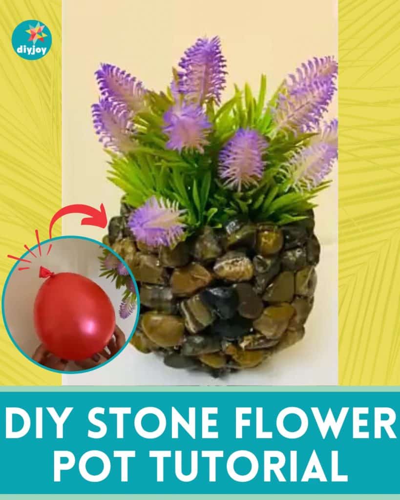 DIY Stone Flower Pot Tutorial