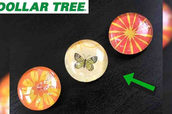 Dollar Tree DIY Glass Stone Magnets Tutorial