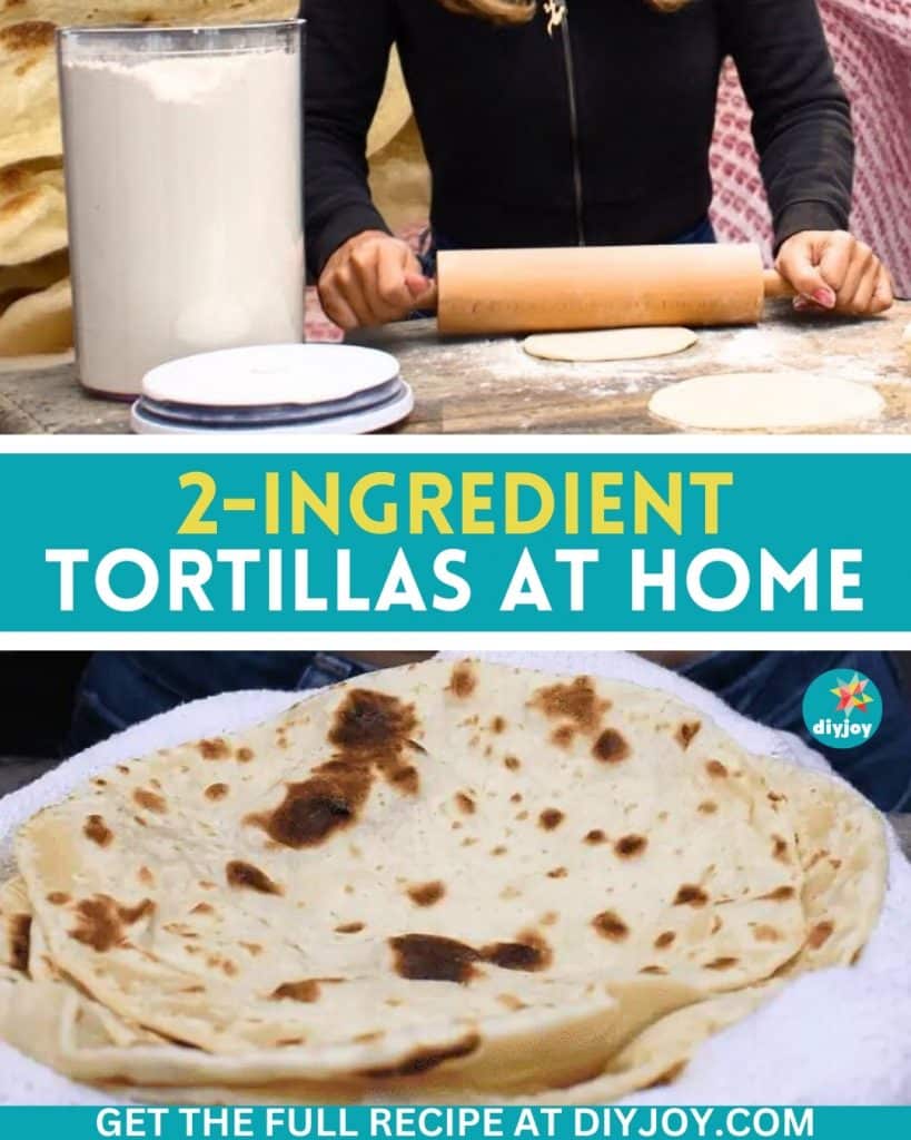Easy 2-Ingredient Tortillas at Home