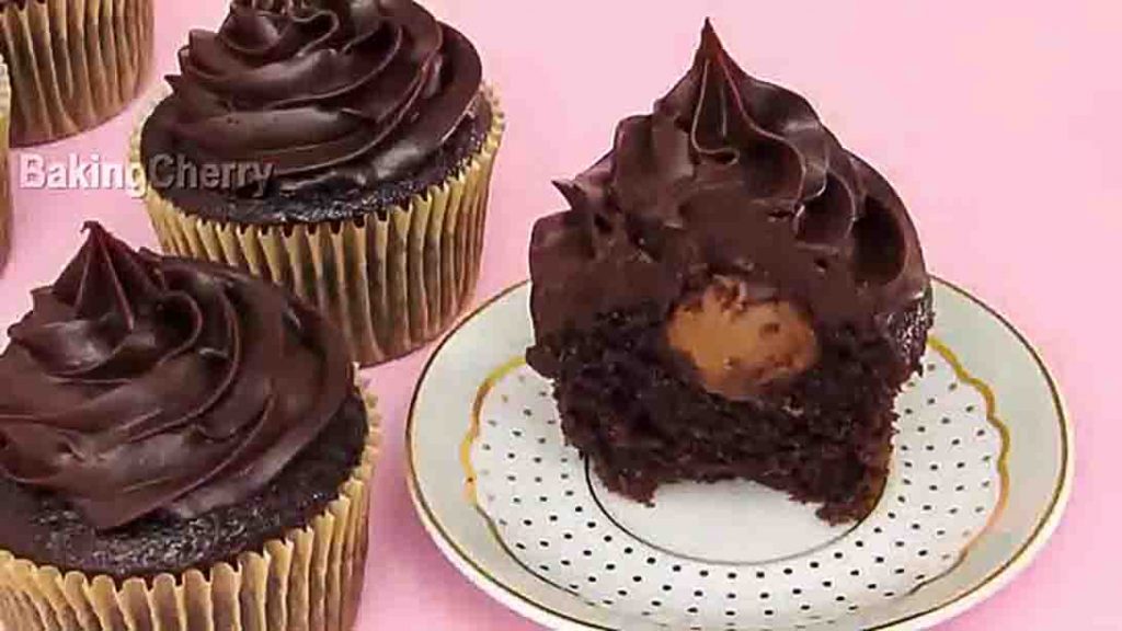 Eggless Chocolate Truffle Cupcakes Recipe