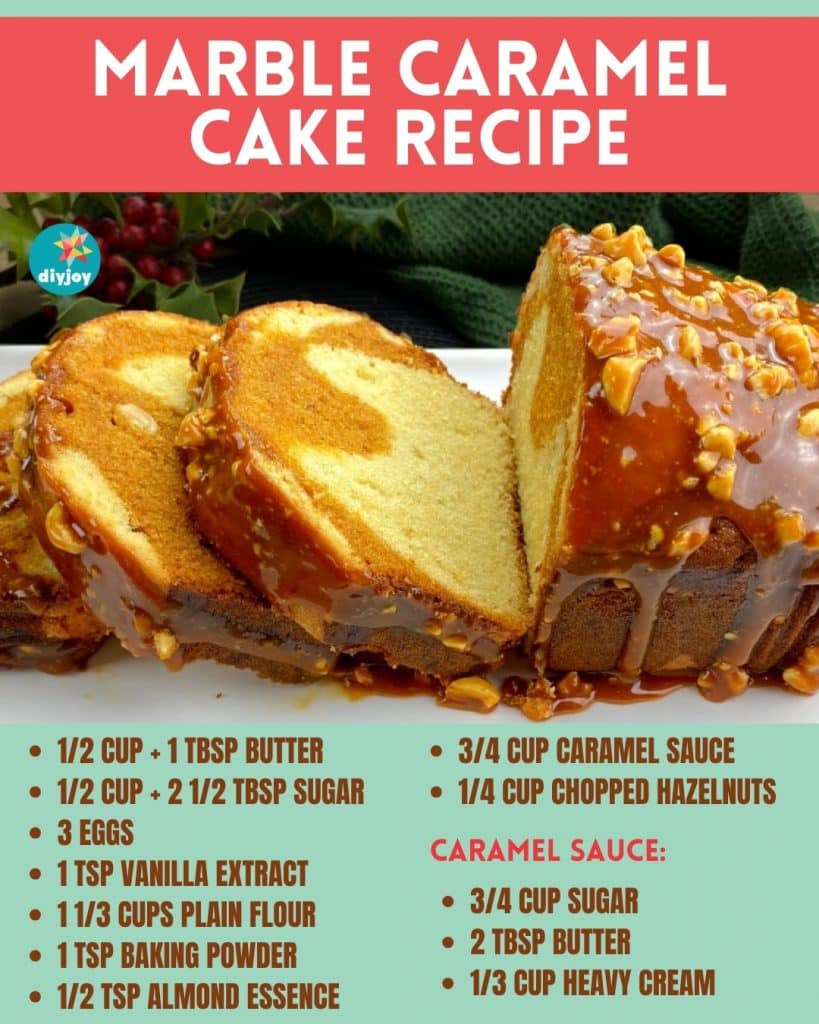 Marble Caramel Cake Recipe