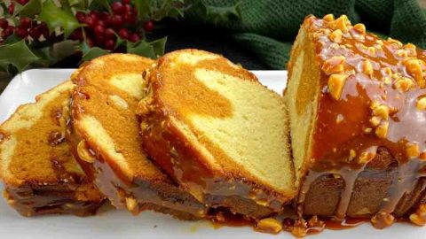 Marble Caramel Cake Recipe | DIY Joy Projects and Crafts Ideas