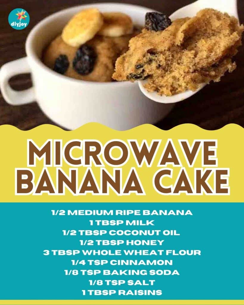 Microwave Banana Cake Recipe