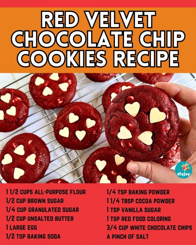Chewy Red Velvet Chocolate Chip Cookies