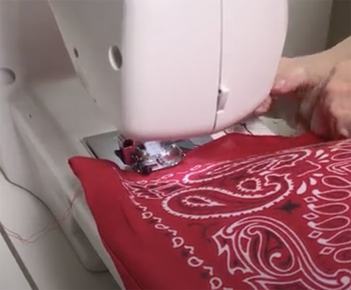 How to Sew A Bandana Pillow on a Sewing Machine