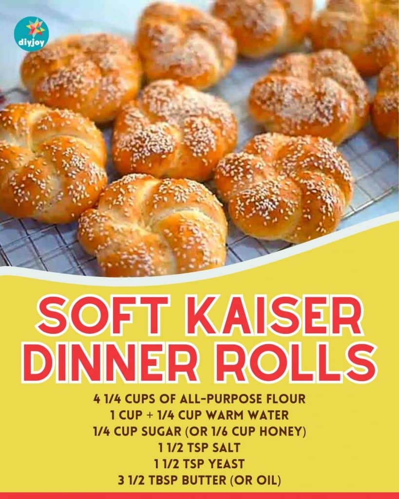 Soft Kaiser Dinner Rolls Recipe