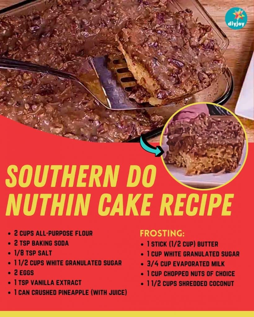 Southern Do Nuthin Cake Recipe