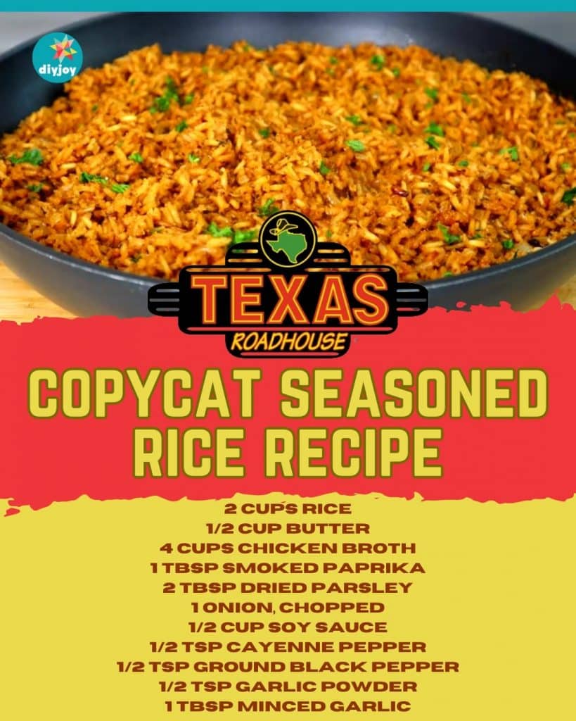 Texas Roadhouse Copycat Seasoned Rice Recipe