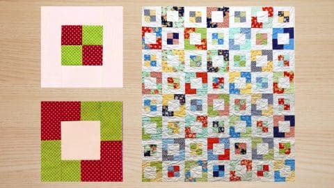 4 Patch Escape Quilt Tutorial | DIY Joy Projects and Crafts Ideas