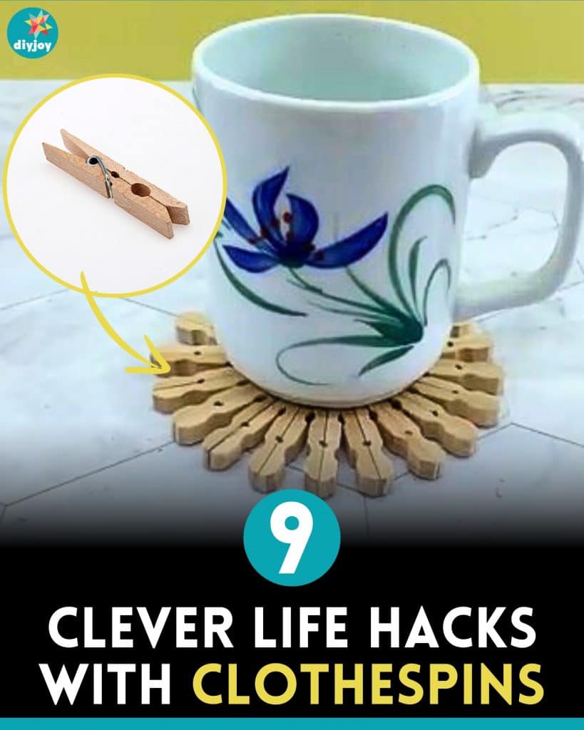 9 Clever Life Hacks With Clothespins
