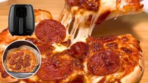 Air Fryer Pepperoni and Cheese Pizza Recipe