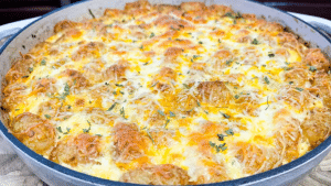 Breakfast Tater Tot Frittata Casserole Recipe