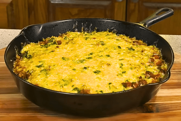 Cheesy Beef & Rice Skillet Meal Recipe