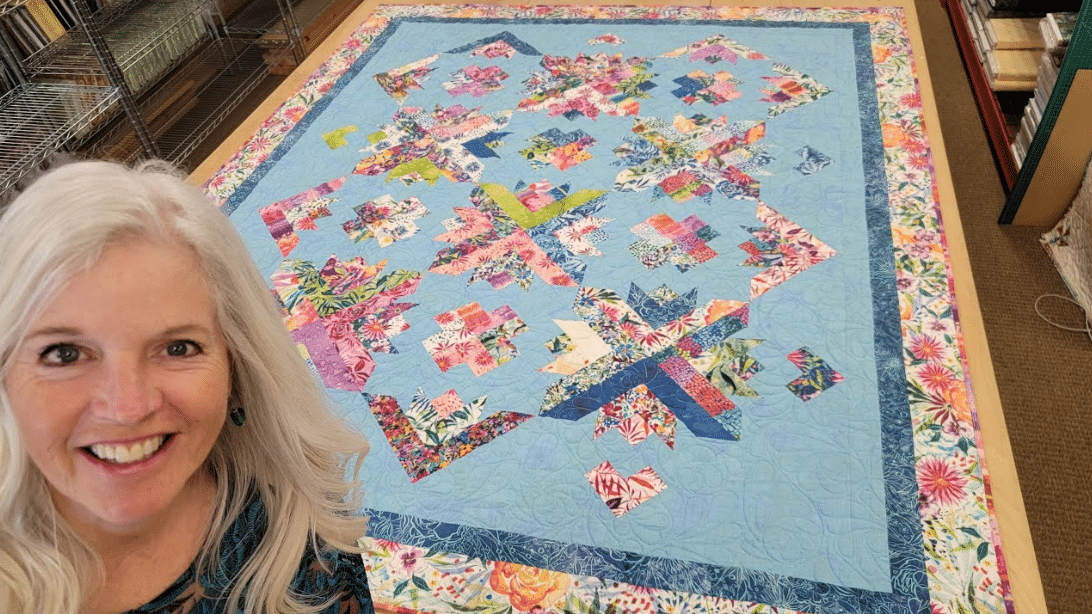 Easy Beach City Blooms Quilt Tutorial