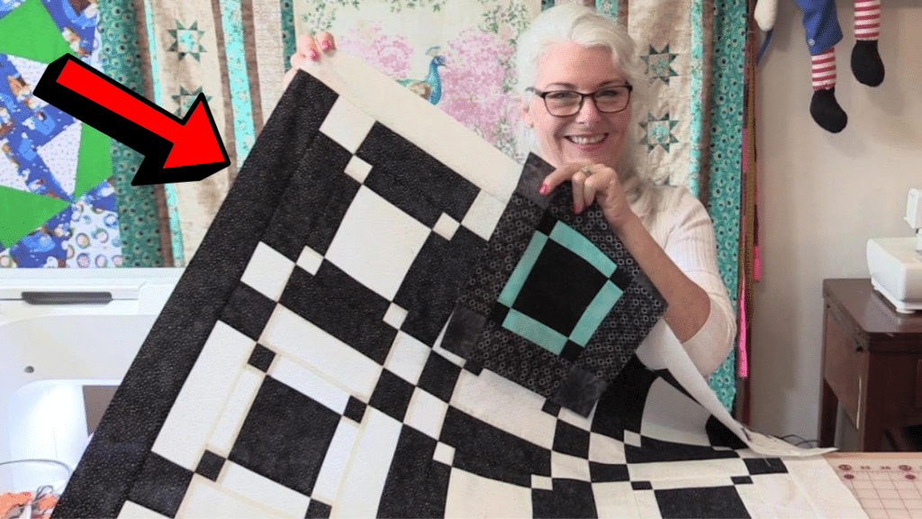 Easy Black and White Diner Quilt Tutorial