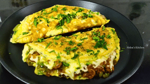 Easy Chicken & Cheese Omelet Recipe