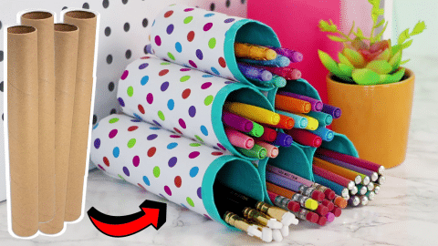How to Make a Cardboard Tube Organizer | DIY Joy Projects and Crafts Ideas