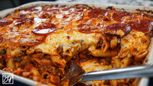 Easy “Family-Favorite” Pizza Casserole Recipe