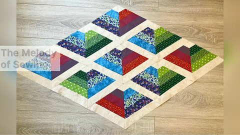 Easy Geometric Charm Quilt Tutorial | DIY Joy Projects and Crafts Ideas
