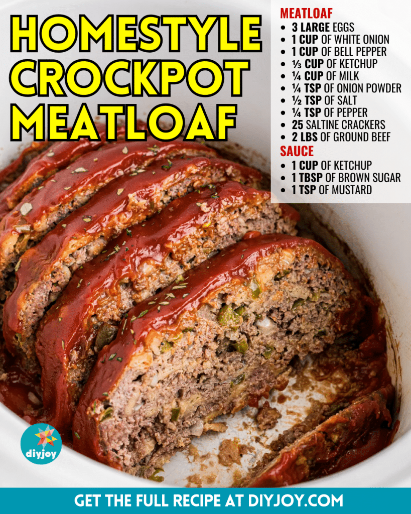 Easy Homestyle Crockpot Meatloaf Recipe DIY Joy
