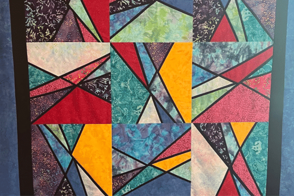 Easy Kaleidoscope Stained Glass Quilt Tutorial