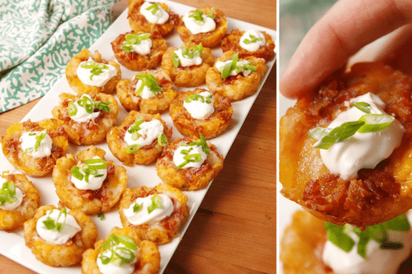 Easy Loaded Tater Tot Cups Recipe