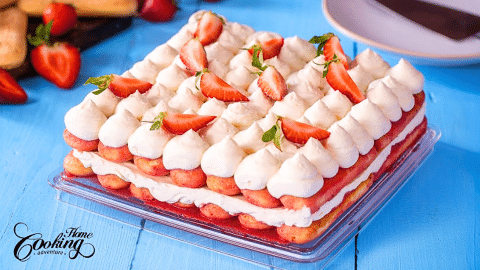 Easy No-Bake Strawberry Tiramisu Recipe | DIY Joy Projects and Crafts Ideas