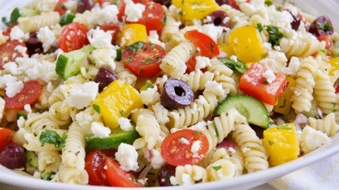 Easy Pasta Salad w/ Homemade Dressing Recipe | DIY Joy Projects and Crafts Ideas