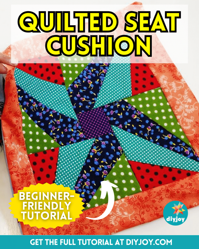 Easy Quilted Seat Cushion Tutorial - DIY Joy