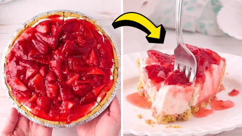 Easy Strawberry Cream Cheese Pie Recipe | DIY Joy Projects and Crafts Ideas