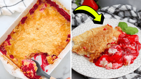 Easy Strawberry Dump Cake Recipe | DIY Joy Projects and Crafts Ideas