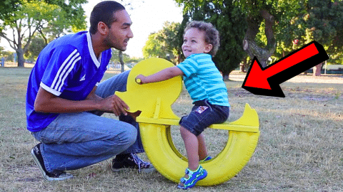 Easy DIY Upcycled Tire Seesaw Tutorial | DIY Joy Projects and Crafts Ideas