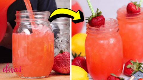 Fresh and Cold Strawberry Lemonade Recipe | DIY Joy Projects and Crafts Ideas
