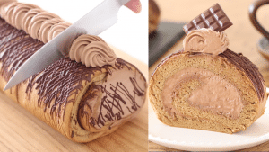 Gluten-free Chocolate Coffee Swiss Roll Cake Recipe