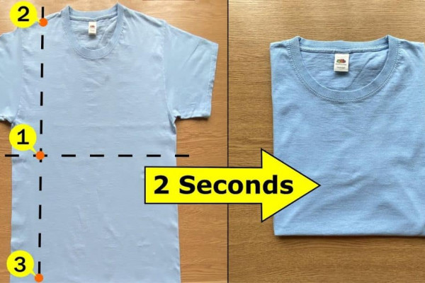 How to Fold a Shirt in 2 Seconds